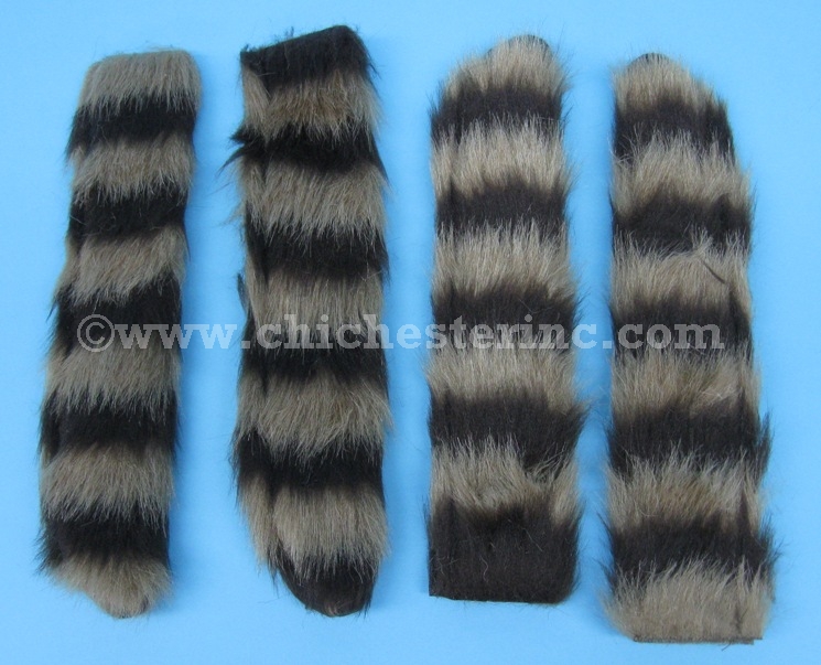 Synthetic Raccoon Tails, Imitation Raccoon Tails, Fake Raccoon Tails
